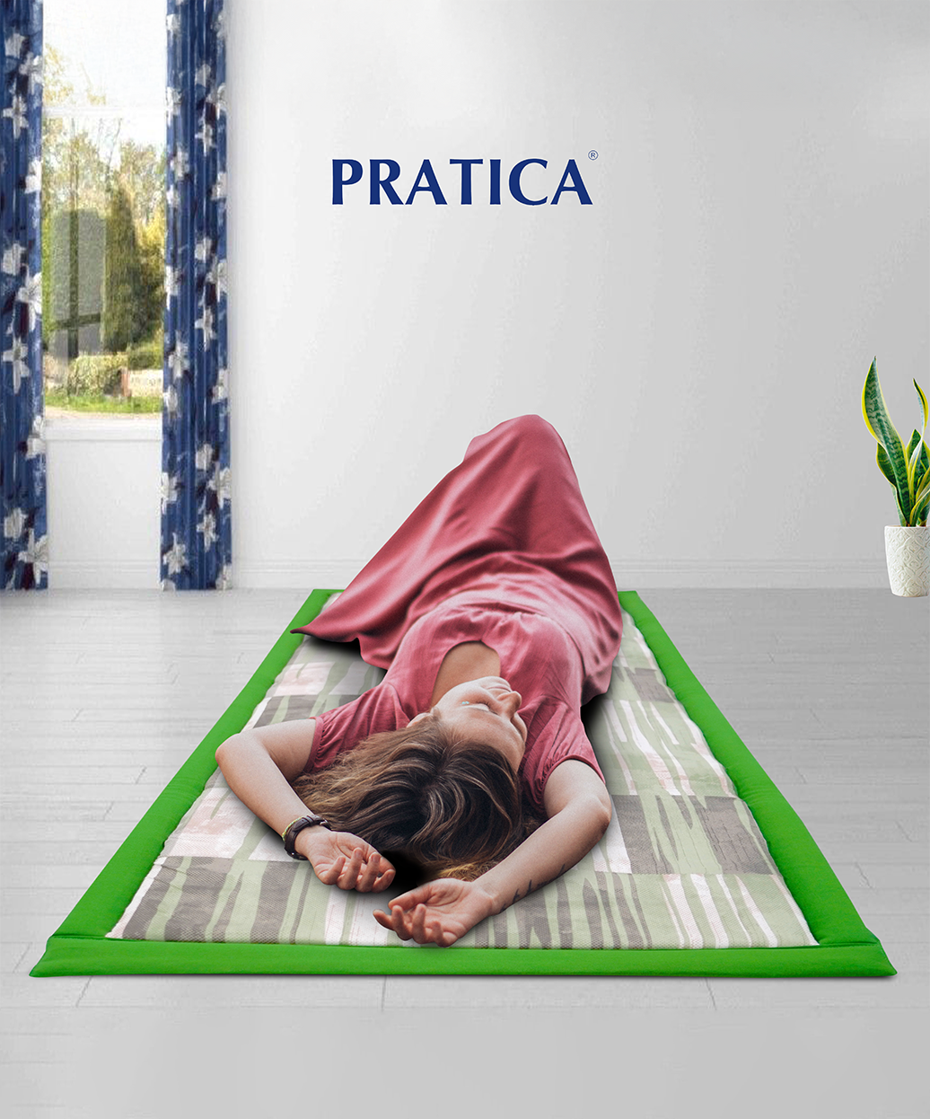 Cherry 1" Korai Mat Bed - 3Fold