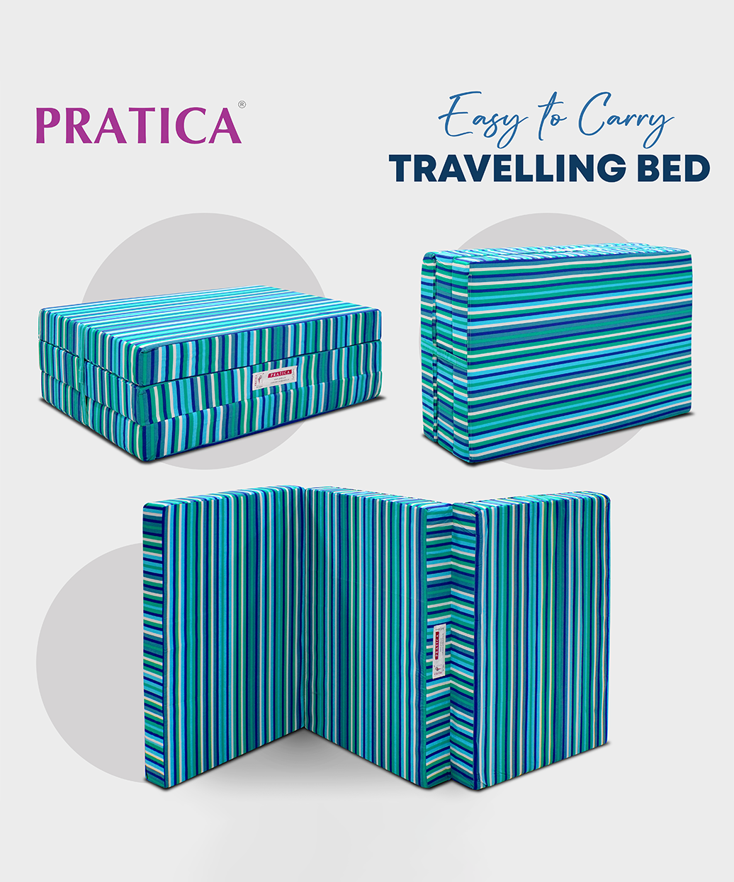 Zonic 4" - 3 Fold Bed