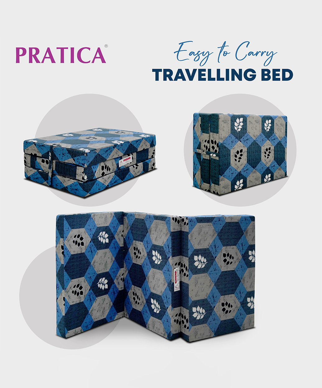 Zonic 3" - 3 Fold Bed