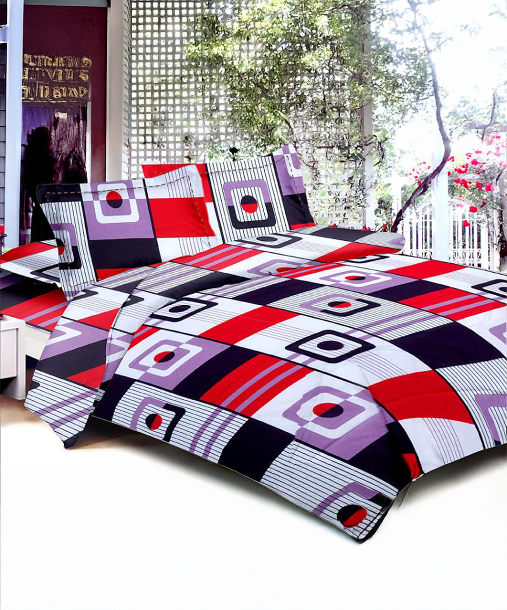 Hibond Cotton satin-set(1+2)