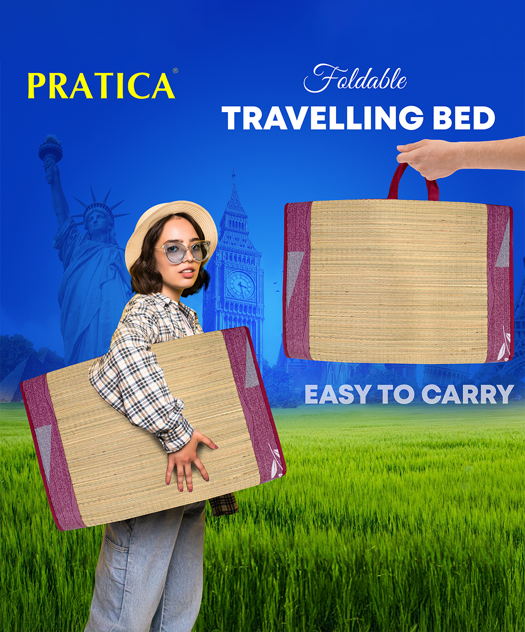 Unicon 2" Korai Mat Bed - 3Fold