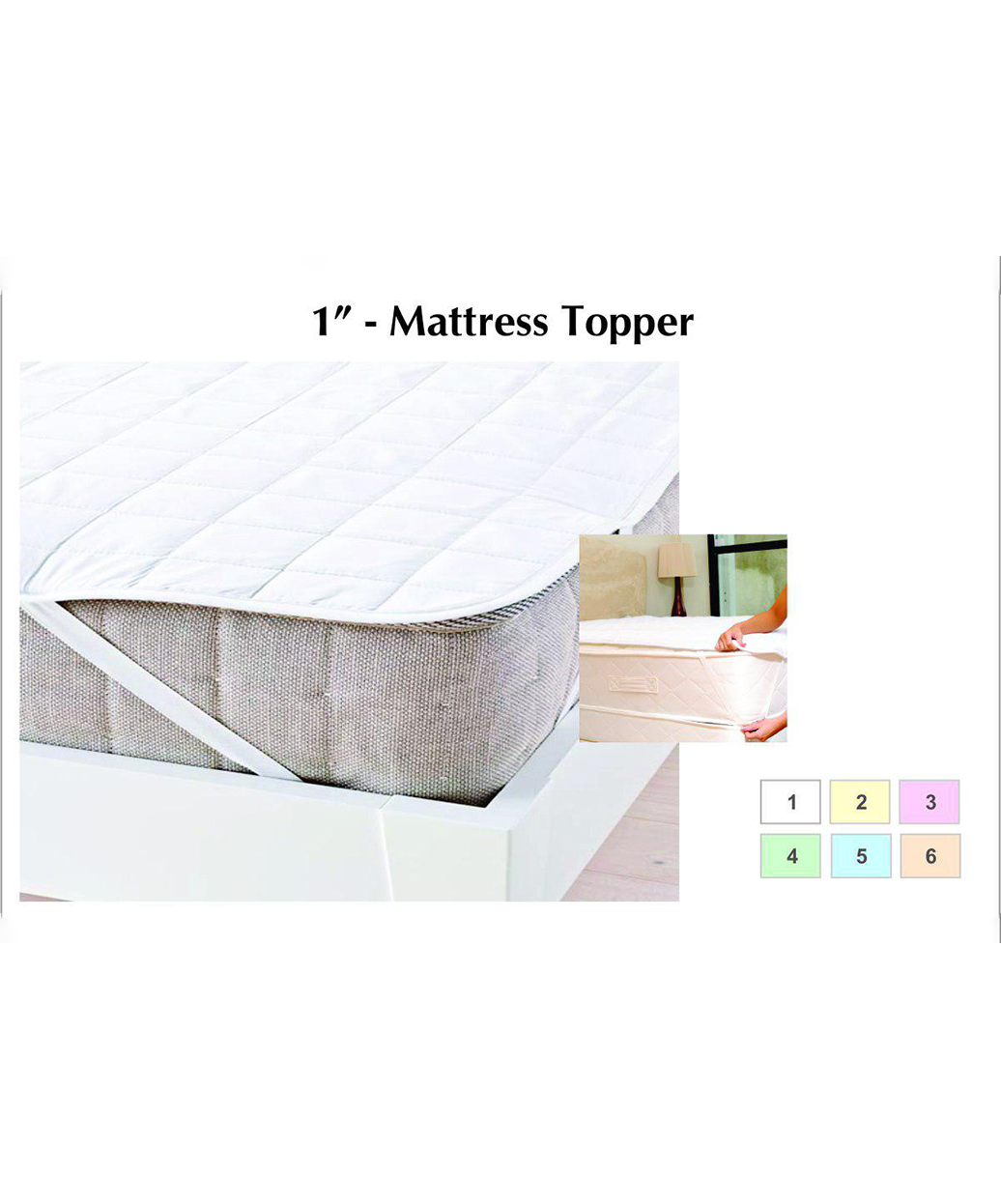 Camellia - 2" Color Mattress Topper