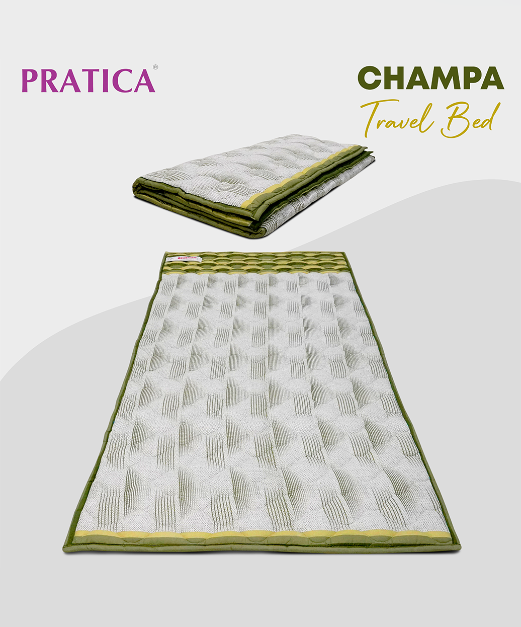 Champa 1" Polywadding Travel Bed