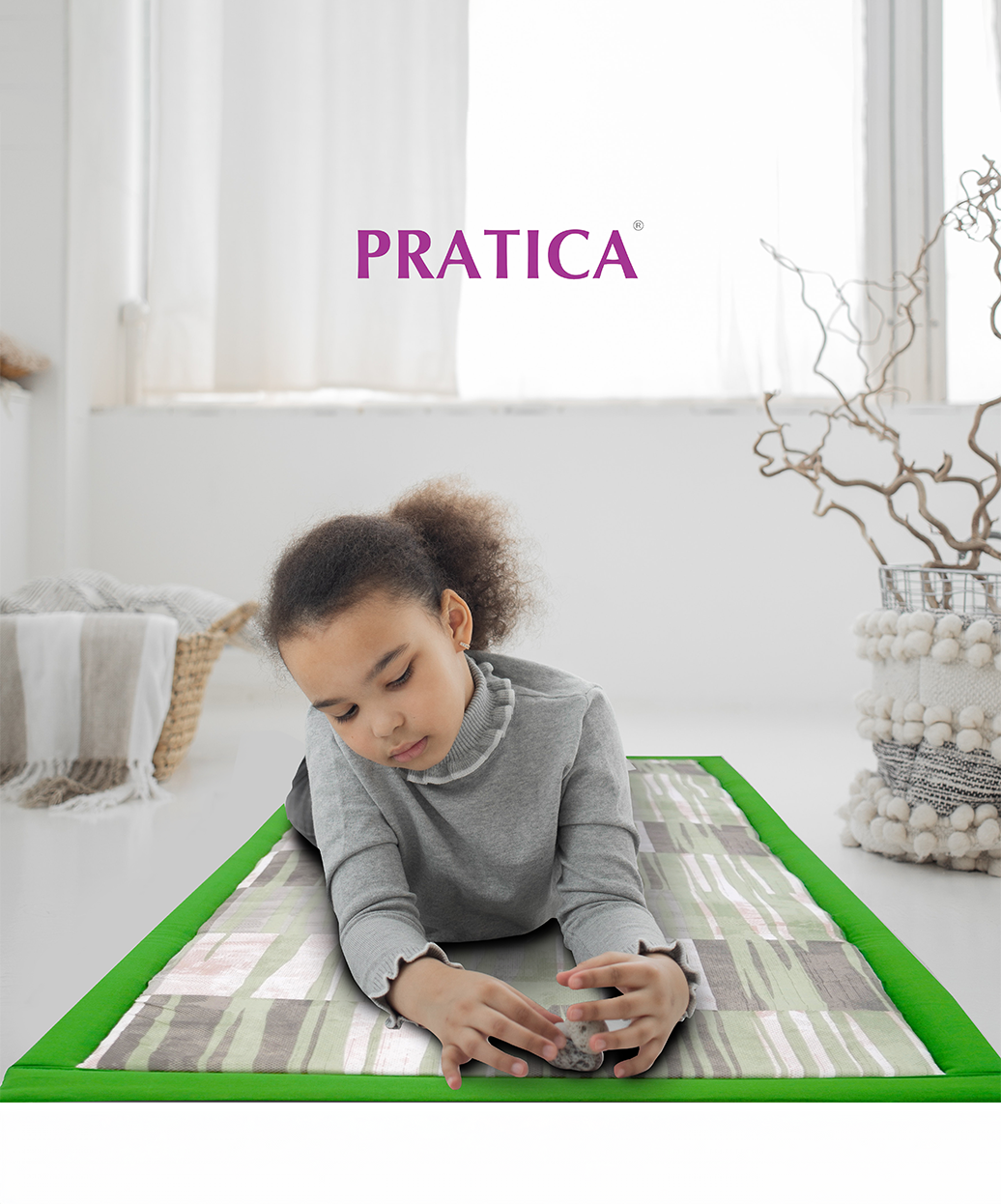 Cherry 1" Korai Mat Bed - 3Fold