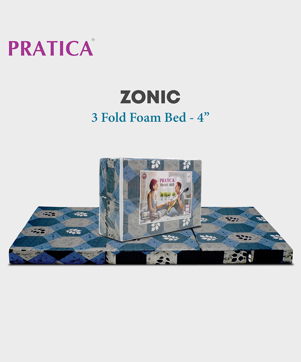 Zonic 3" - 3 Fold Bed