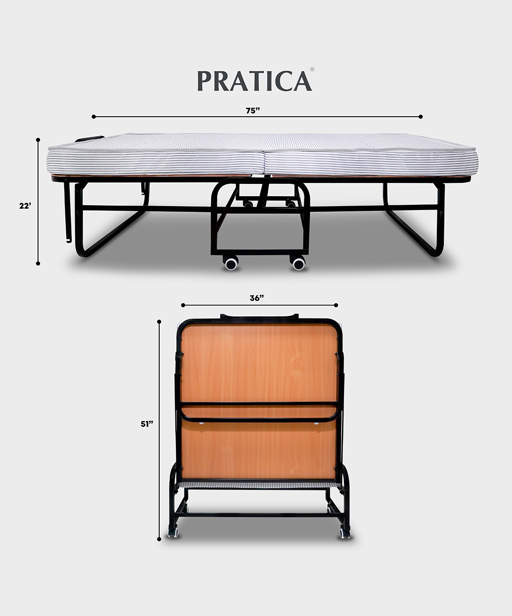 Zion Folding Rollaway Bed