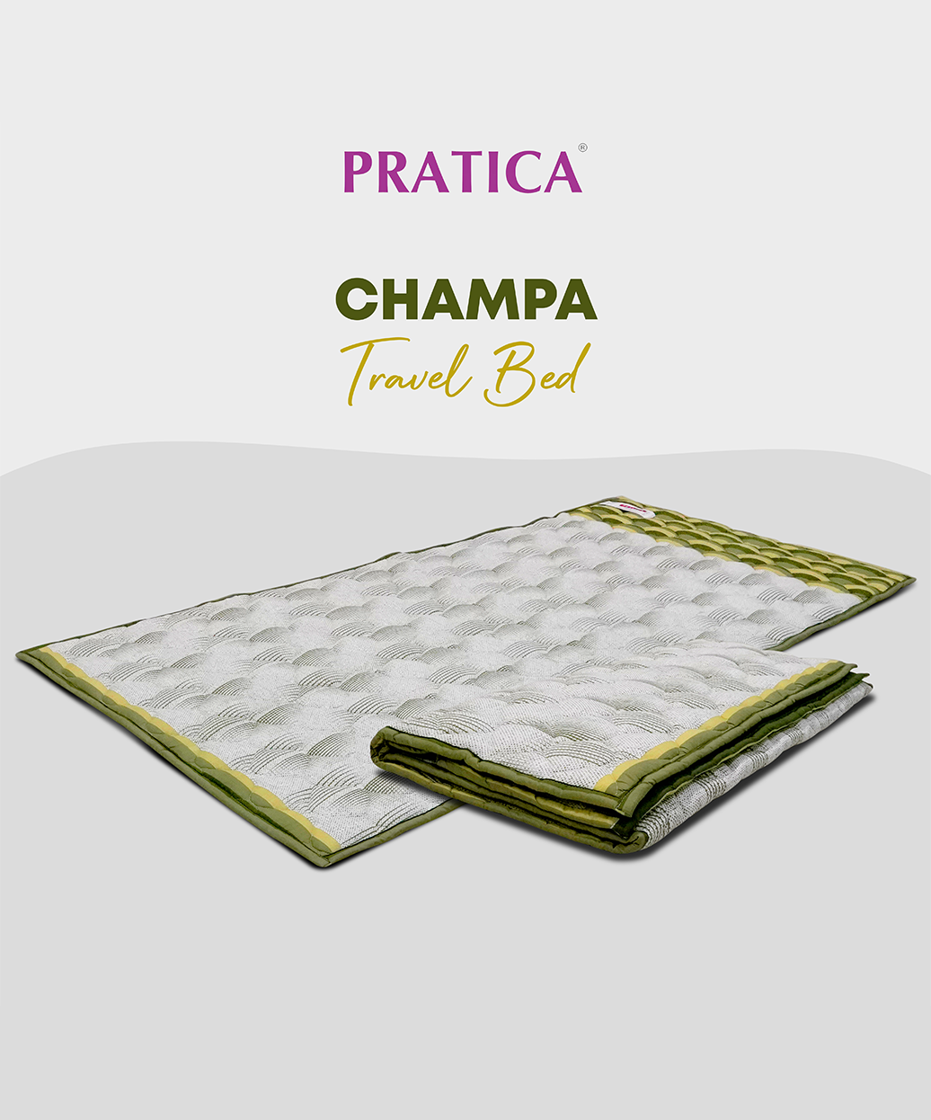 Champa 1" Polywadding Travel Bed