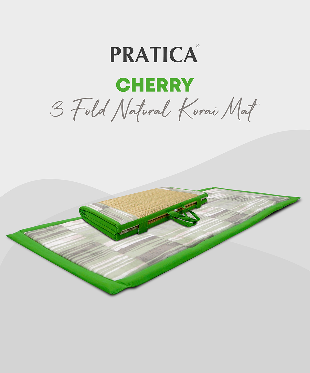 Cherry 1" Korai Mat Bed - 3Fold
