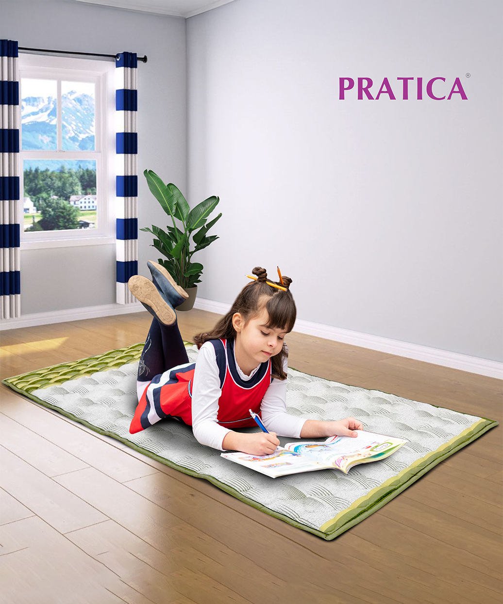 Champa 1" Polywadding Travel Bed