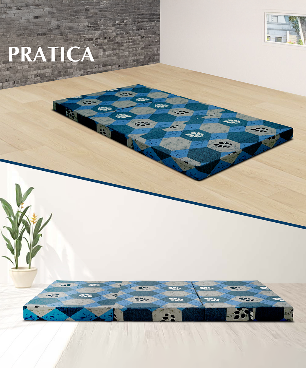 Zonic 3" - 3 Fold Bed