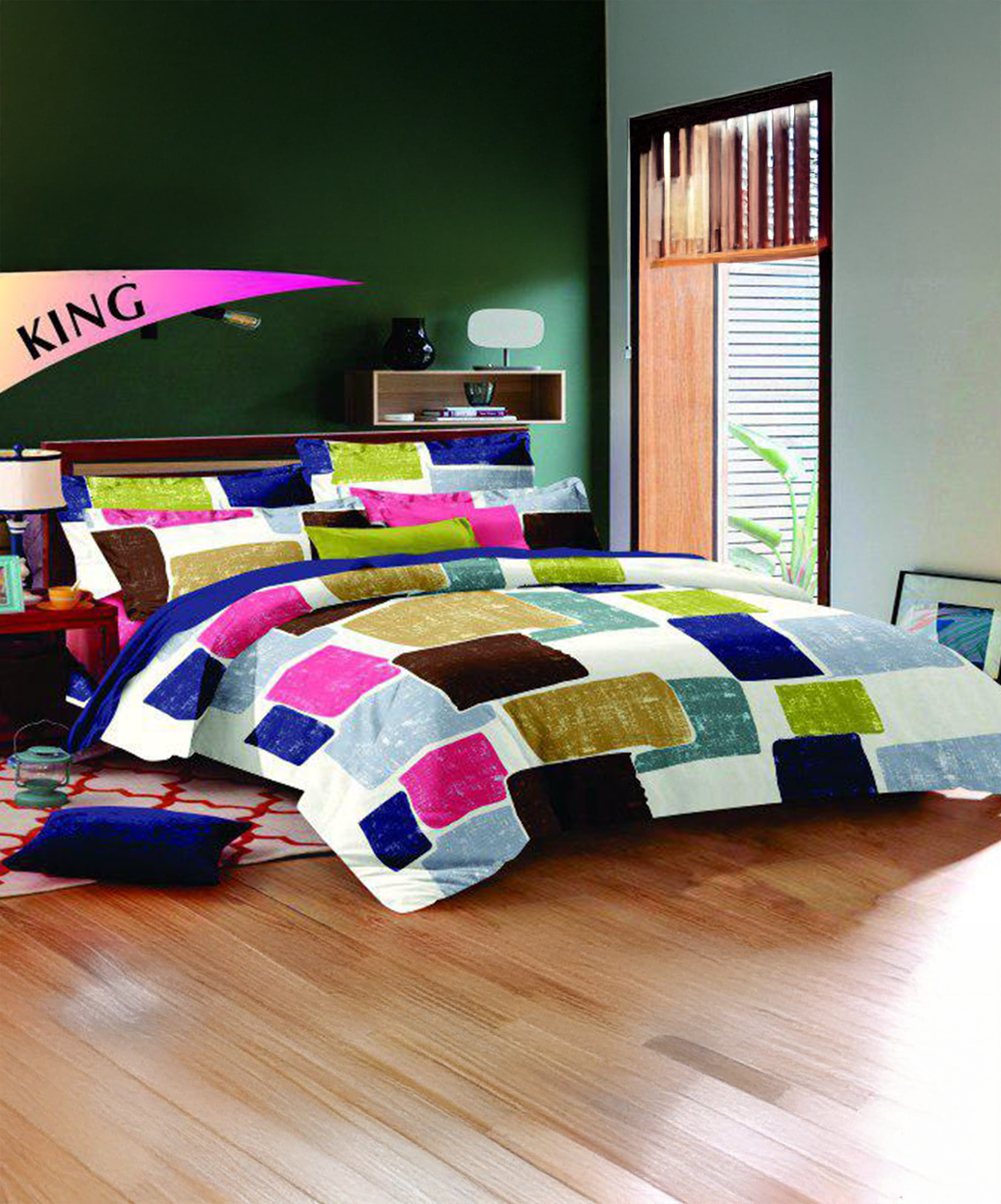 Pansy cotton satin-(Set 1+2)