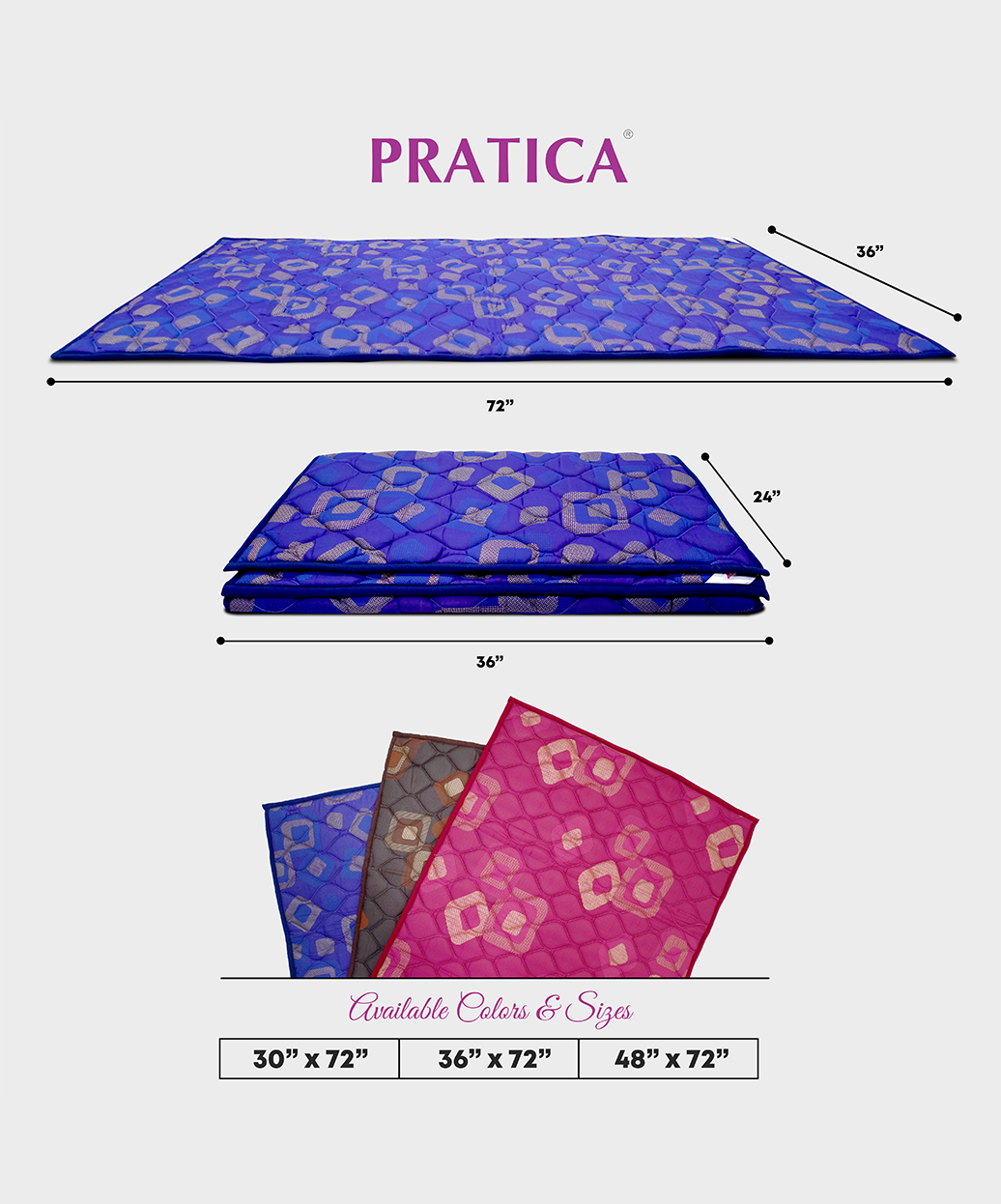 Tulip 1" Foam Travel Bed