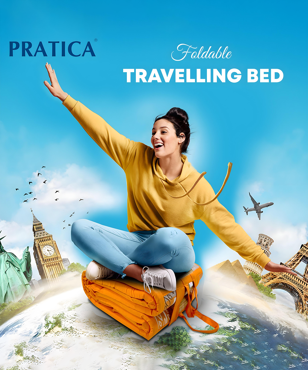 Blue Bell Korai Mat Bed - 6 fold