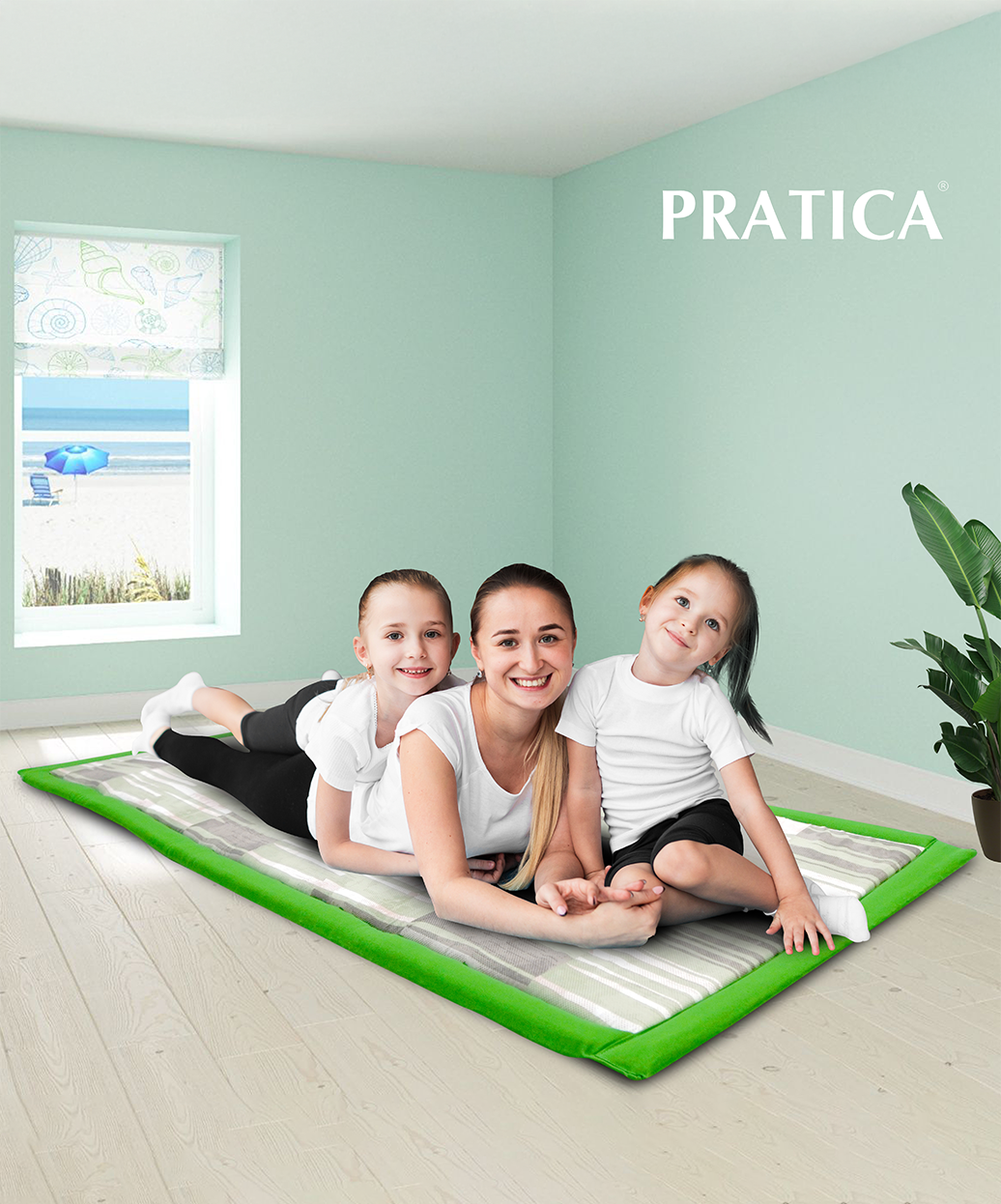 Cherry 1" Korai Mat Bed - 3Fold