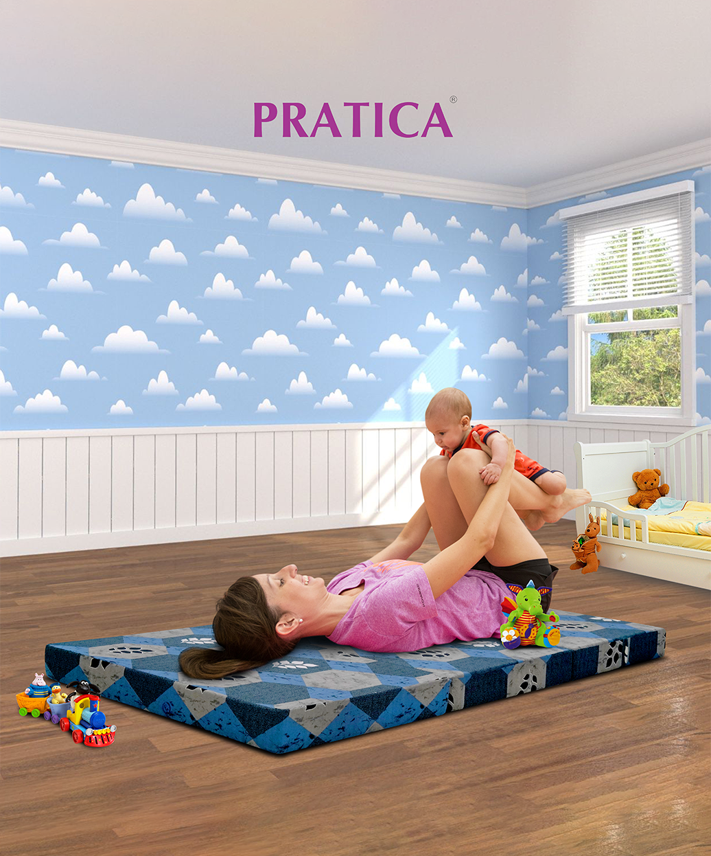 Zonic 3" - 3 Fold Bed