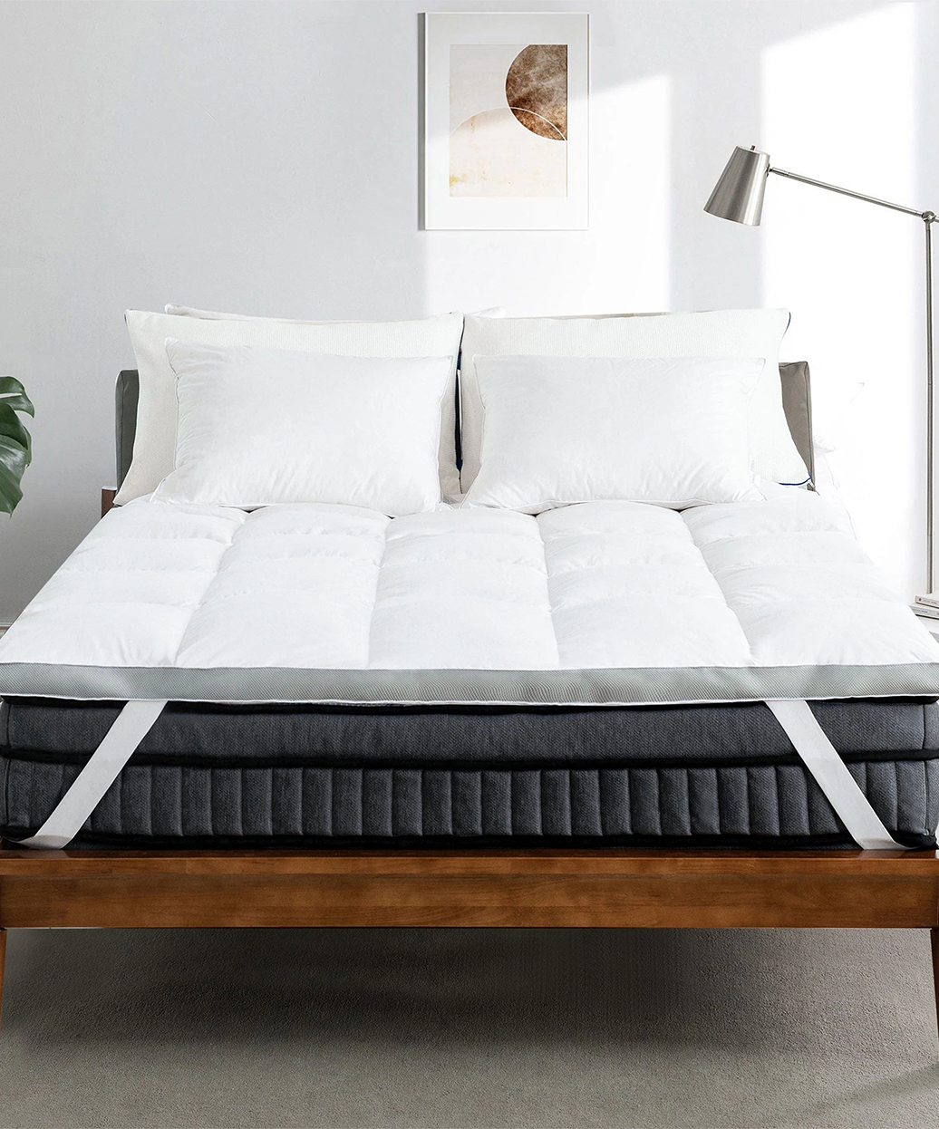 Camellia - 2" White Mattress Topper